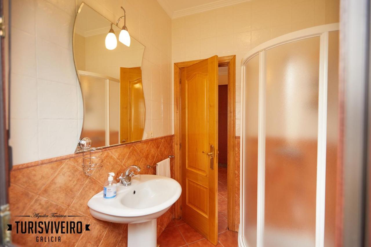 Casa En La Playa De Area Con Finca Privada Viveiro Zewnętrze zdjęcie