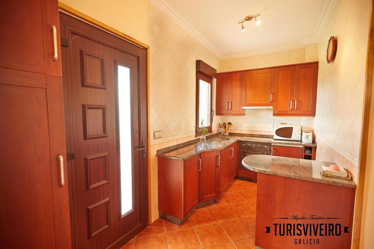 Casa En La Playa De Area Con Finca Privada Viveiro Zewnętrze zdjęcie