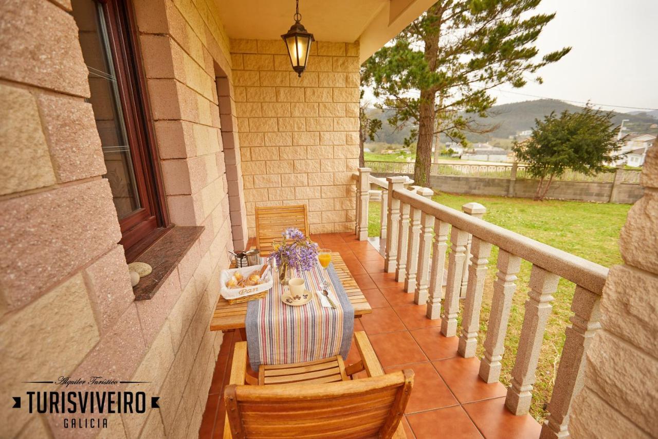 Casa En La Playa De Area Con Finca Privada Viveiro Zewnętrze zdjęcie