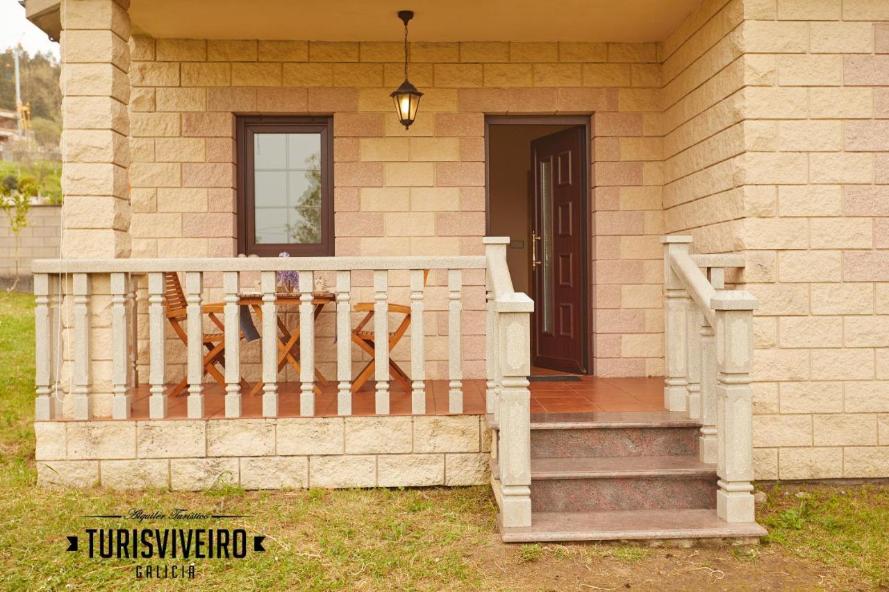 Casa En La Playa De Area Con Finca Privada Viveiro Zewnętrze zdjęcie